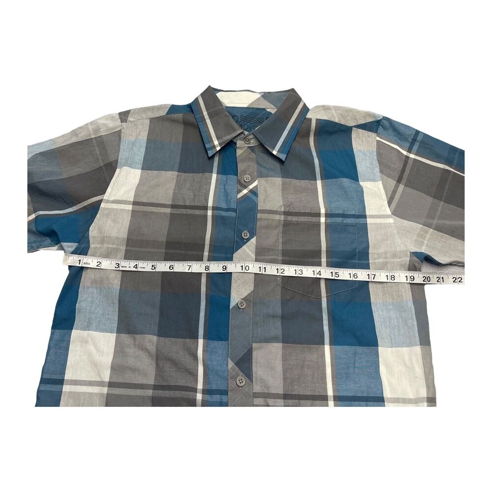 Empyre Shirt Men's Medium Multicolor Plaid Cotton Short Sleeve Casual Button-Up - Picture 4 of 8